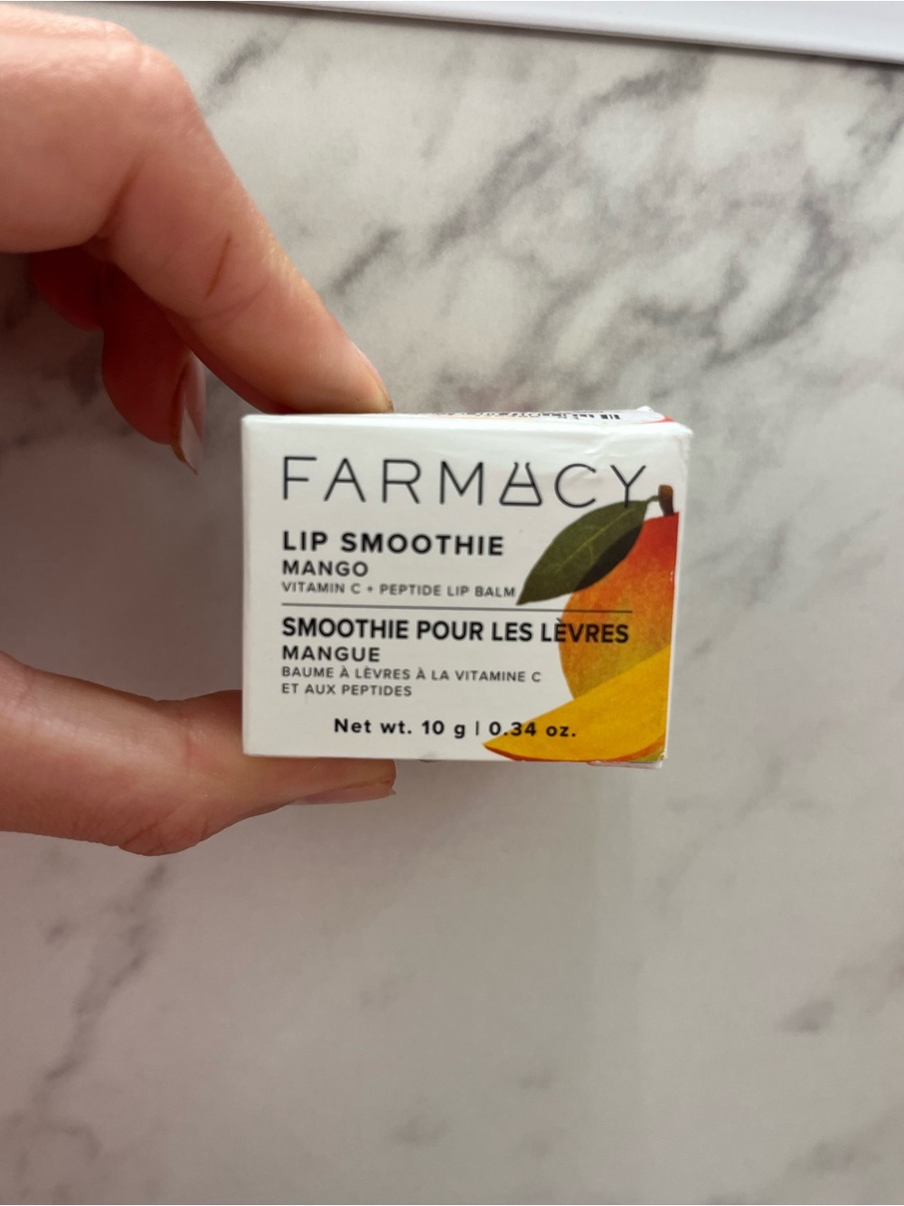 Farmacy Lip Smoothie Mango Balm - White & Yellow Packaging